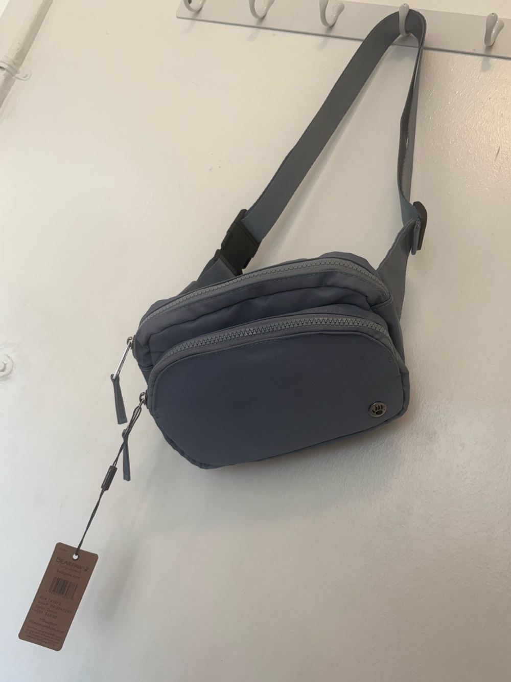 BearPaw Light Blue Waist Bag